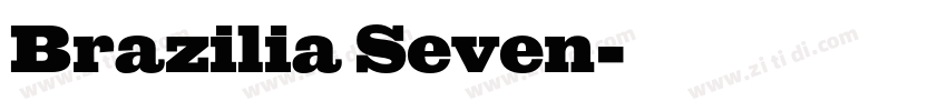 Brazilia Seven字体转换